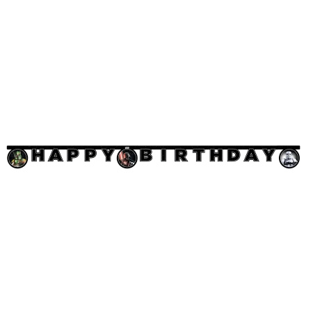 Paper Birthday Banner STAR WARS 2 m 1 pc
