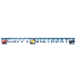 Paper Birthday Banner Cars 2 m 1 pc