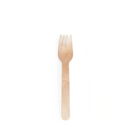 Wooden dessert forks 11 cm 100 pcs.