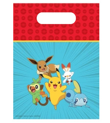 Plastic bags "Pokemon" 17 x 23 cm 6 pcs