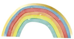 Serwetki 3-warstwowe "Rainbow Shape", 33 x 33 cm, 16 szt.