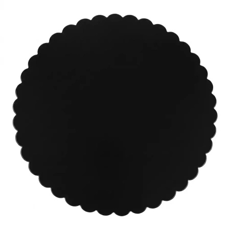 Podkłady pod tort grube dwustronna złoto-czarna 28 cm 1 szt.