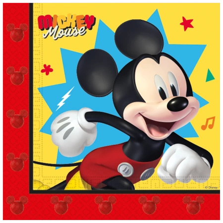Serwetki 2-warstwowe "Mickey Mouse", 33 x 33 cm, 20 szt.