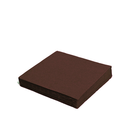 2-ply Brown napkins 1/4 fold 33 × 33 cm, 50 pcs.