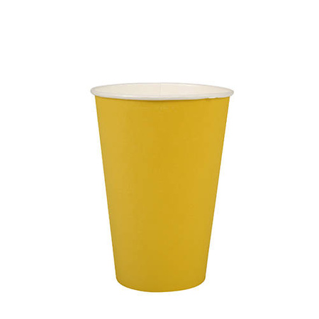 Paper cup yellow 200 ml, ¶. 70 mm 20 pcs.