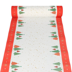 PREMIUM paper roll runner, "Plain Christmas Trees", 40 cm x 24 m 1 pc .