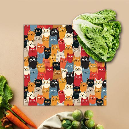 Waxwork "Cats" size "L" 36 x 36 cm 1 pcs.