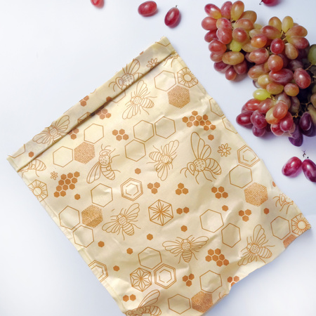 Beeswax bags "Bees" set L+XL 1 pc.