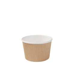 Corrugated paper cup for soup 375 ml, ¶. 115 mm, 25 pcs.