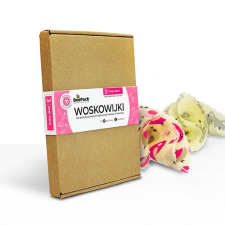 Pink Pack Waxworms 1 x "M", 1 x "M", 1 x "L" 3 pcs.