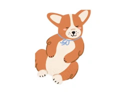 Paper Napkins "Corgi", 10 × 15 cm, 12 pcs