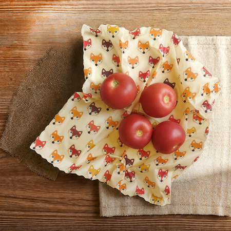 Waxwork "Foxes" size "L" 36 x 36 cm 1 pcs.