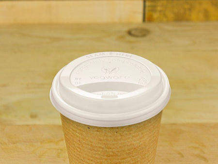 C-PLA lid for cup white ¶r. 72 mm 50 pcs.