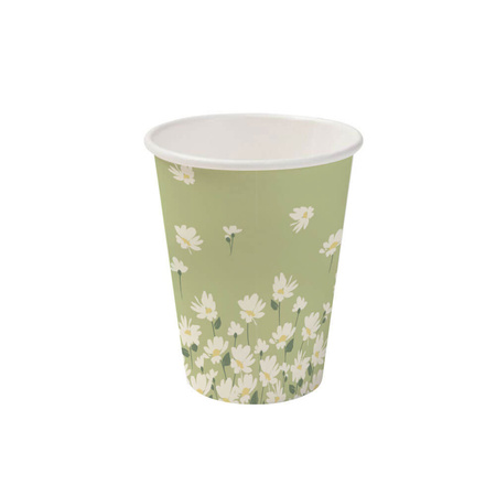 Paper cup dispersion "Daisies" 250 ml, ¶. 80 mm 50 pcs.