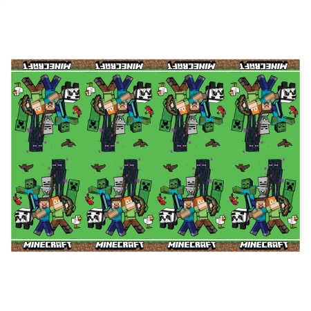 Reusable tablecloth “Minecraft” 120 × 180 cm, 1 pc