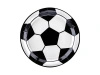 Talerze papierowe "Football", 18 cm, 6 szt.