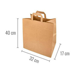 Paper bag with handle 32 x 17 x 40 cm 125 pcs.