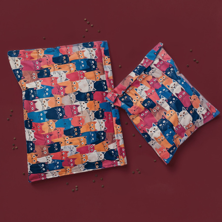 Beeswax bags "Cats" set L+XL 1 pc.