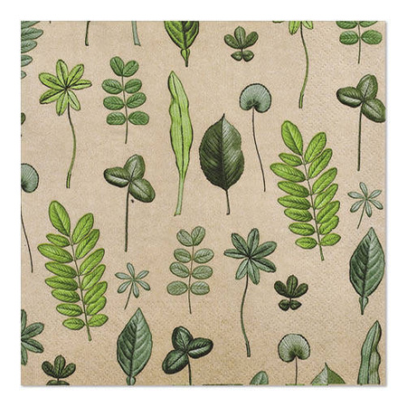 Botanical 1/4 3-layer napkins 33 x 33 cm 20 pcs.