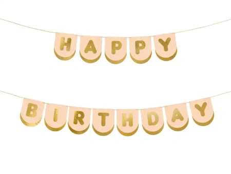 Baner papierowy "Happy Birthday Konie", 1,5 m, 1 szt.
