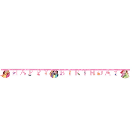 Baner urodzinowy papierowy "Księżniczki Disney'a" 2 m, 1 szt.