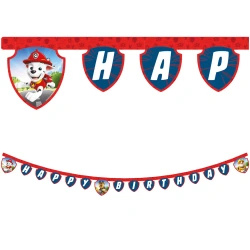 Paper birthday banner “PAW Patrol Heroes” 2 m, 1 pc