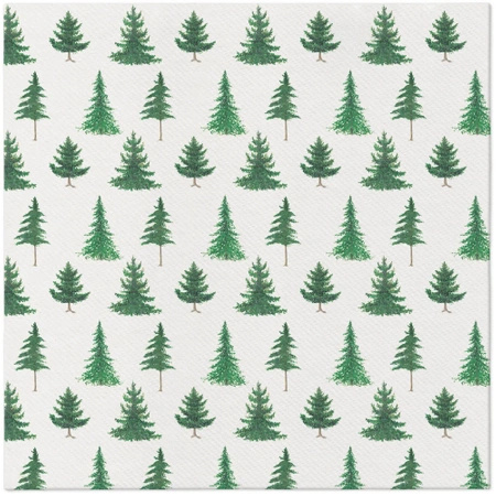 Serwetki Premium Airlaid, "Conifer Forest", 1/4, 40 x 40 cm 50 szt.