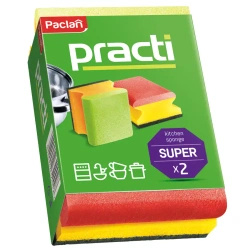 Paclan Profiled Dishwashing Sponges 2 pcs