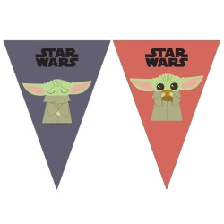 Girlanda flagi papierowe STAR WARS Mandalorian 2,3m 1 szt.