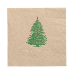 3-layer napkins "Christmastree with Star" 1/4 33 x 33 cm 20 pcs.