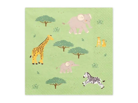 Serwetki papierowe 2-war, "Safari", 33 x 33 cm, 12 szt.