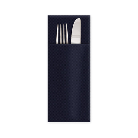 Cutlery bags-serviettes, black, 38 x 32 cm 50 pcs.