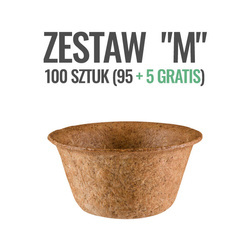 Miska jadalna BreadPack 300 ml, zestaw "M" (95+5), 100 szt.