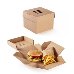 Burger box folding 15 x 15 x 10 cm 100 pcs.