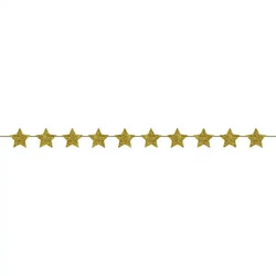 Christmas paper garland "Stars", 1.5 m, 1 pcs.