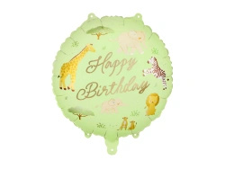 Foil Balloon "Safari Happy Birthday", 35 × 35 cm, 1 pc
