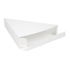 Triangular pizza container white 18 x 23 x 3 cm 100 pcs.