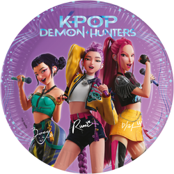 Paper plates "K-POP", 20 cm, 8 pcs