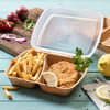 Reusable lids for menuboxes 24.5 x 20 x 4.5 cm 60 pcs.