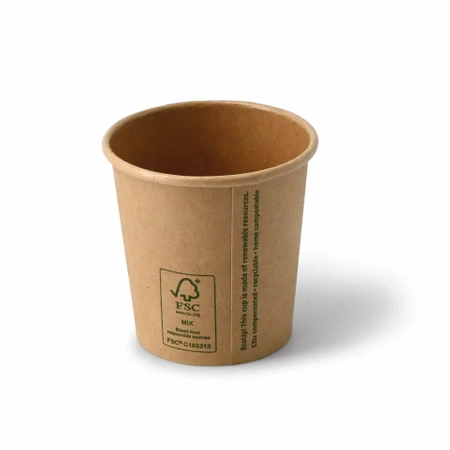 Paper cup kraft dispersion 120 ml, ¶. 62 mm, 50 pcs.