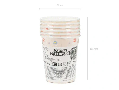 Paper cup “Gabby's Dollhouse” 250 ml 6 pcs