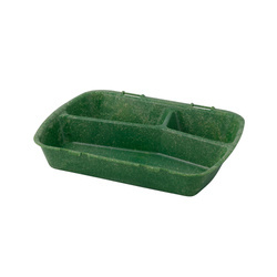 Reusable menuboxes tripartite green 24.5 x 20 x 4.5 cm 60 pcs.