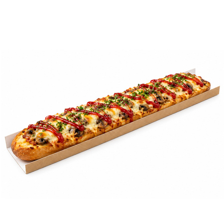 Podkładka pod zapiekankę, brązowo-białe 10 x 50 cm 500 szt.