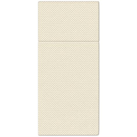 Softpoint napkin pockets for cutlery, embossed, champagne, 38 x 32 cm, 50 pcs