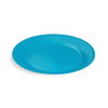 Round paper plate, blue, dia 23 cm, 10 pcs.