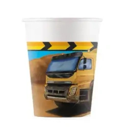 Kubek papierowy "Construcion" 200 ml 8 szt.