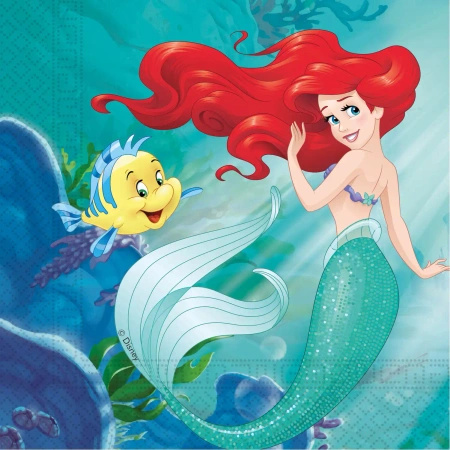 2-ply napkins “Ariel The Little Mermaid”, 33 × 33 cm, 20 pcs