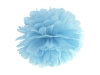 Pompon bibułowy ozdobny, Niebieski, 35 cm, 1 szt.