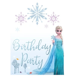Ścianka personalizowana naklejkami 1 szt. + 2 figury Kraina Lodu / Frozen