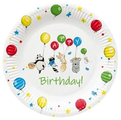 Round paper plate "Balloons" ¶. 23 cm 8 pcs.